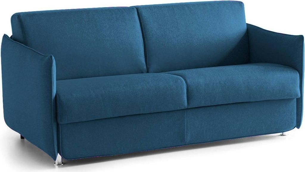 Gravere - Schlafsofa 3-Sitzer, 200x95 cm blau, abziehbar Italy
