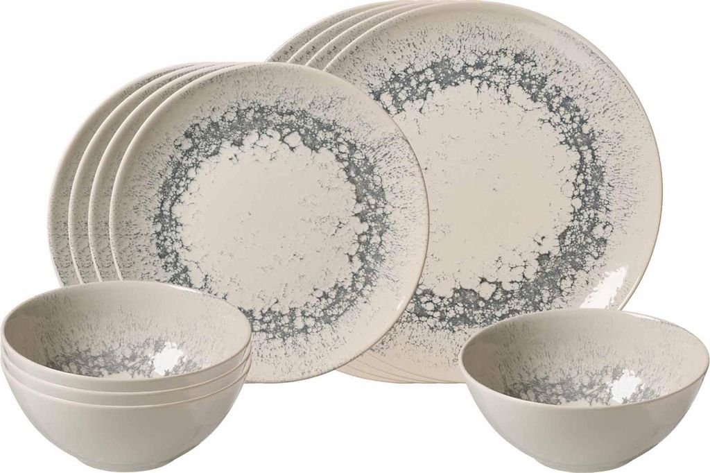 Ritzenhoff & Breker Cecina Basic-Set 12-teilig gemustert - Graphit