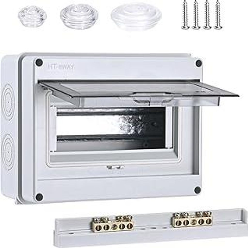 Aufputz Verteilerkasten IP65 Wasserdicht Verteilerkasten Verteiler (8 Modulen)