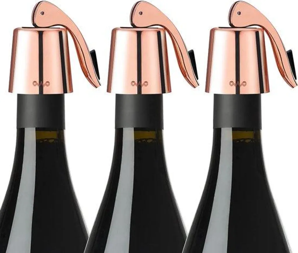 Bouchon à vin pour conservation longue durée bouteille ouverte inox