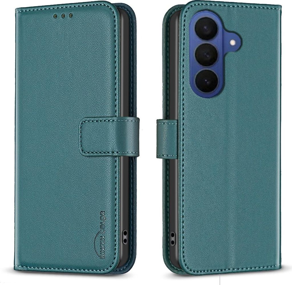 Samsung Galaxy A57 Hülle - BINFEN Klapphülle - Grün