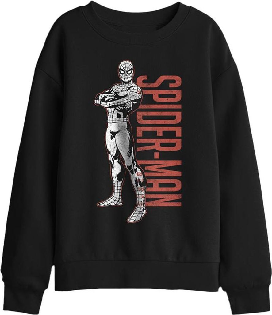Spider-Man - "Hero Stance" Sweatshirt für Kinder TV29891 (116) (Schwarz)