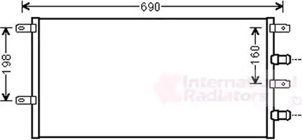 Radiateur VAN WEZEL 28002131 haute résistance pour IVECO Daily VI Fourgon