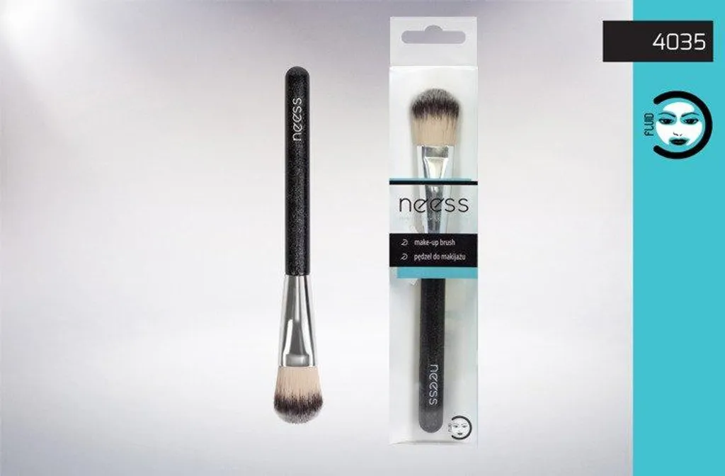 Fond de Teint Fluide NEESS Brush 4035 - Maquillage Teint Longue Tenue