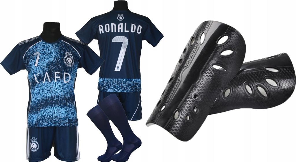 RONALDO Sportset Fußballtrikot AL NASSR marineblau Größe 140