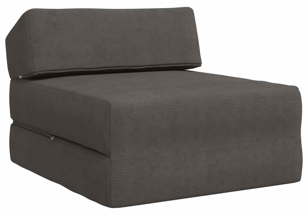vidaXL Klappsofa Bett Dunkelgrau 60 x 70 x 41 cm Stoff