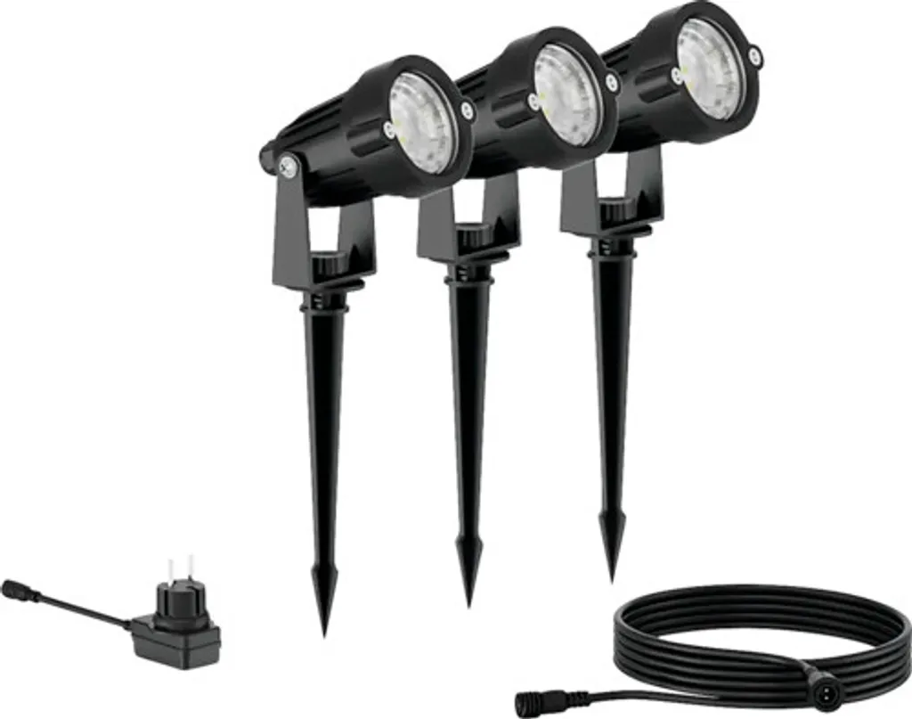 Spot LED Extérieur Philips Caper 24V Noir IP44 180lm Éclairage Jardin