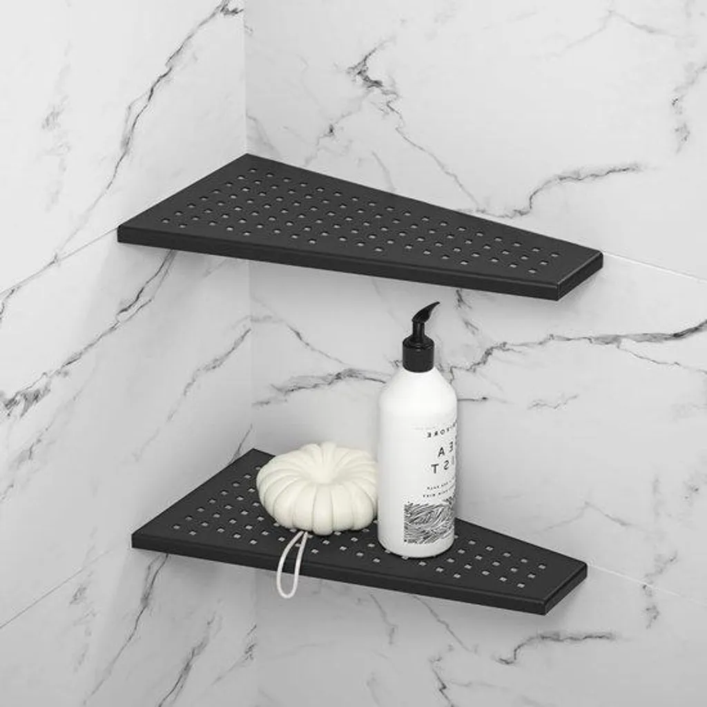 Protection d'angle de douche inox antirouille et fixation adhésive