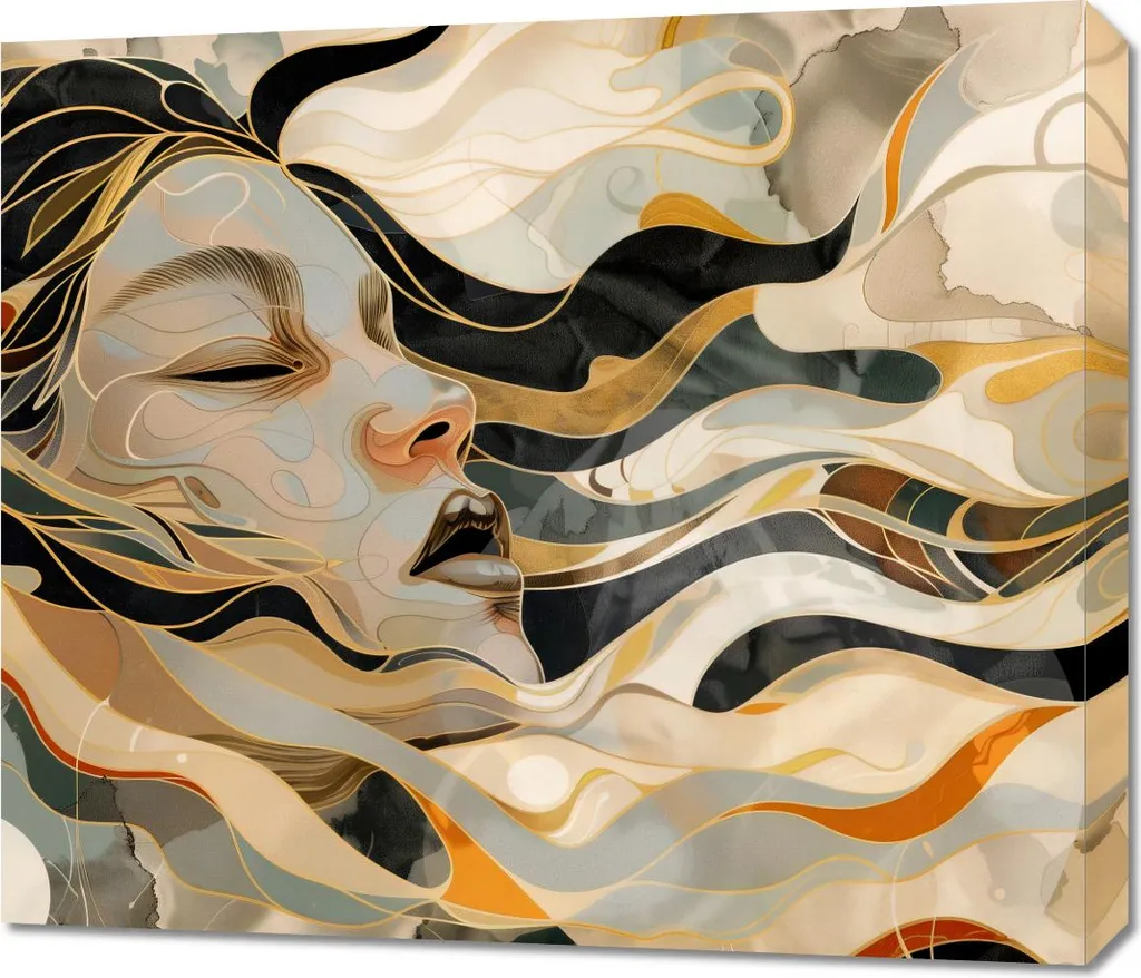 Image 70 x 60 cm profondeur avec cadre bois naturel et finition premium