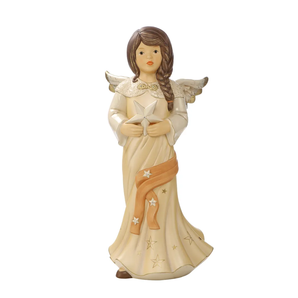 Grande décoration de Noël Ange Goebel 52 cm pour salon et intérieur