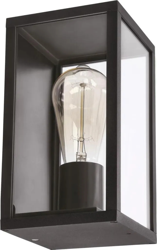 Éclairage extérieur efficace contre l'obscurité applique Hoya noire E27