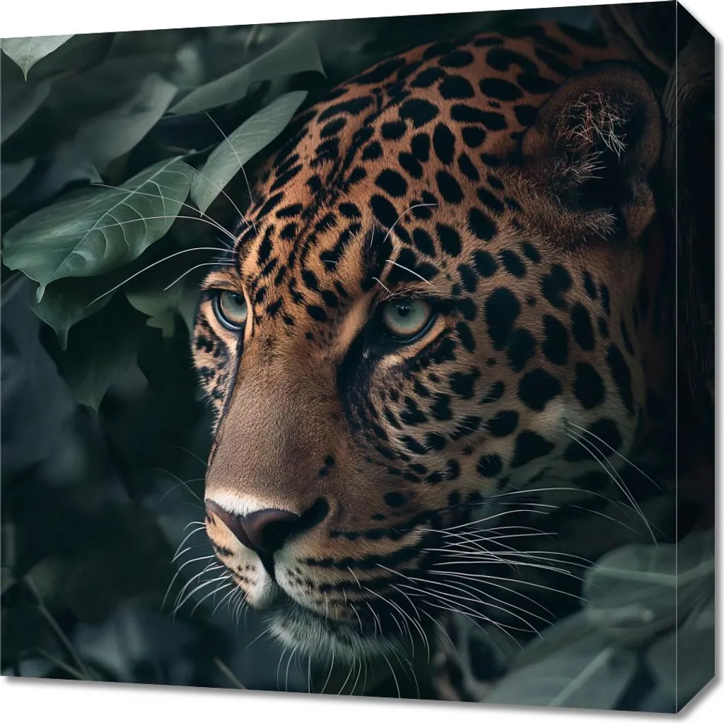 Quadro 50x50 cm Nascosto nell'ombra