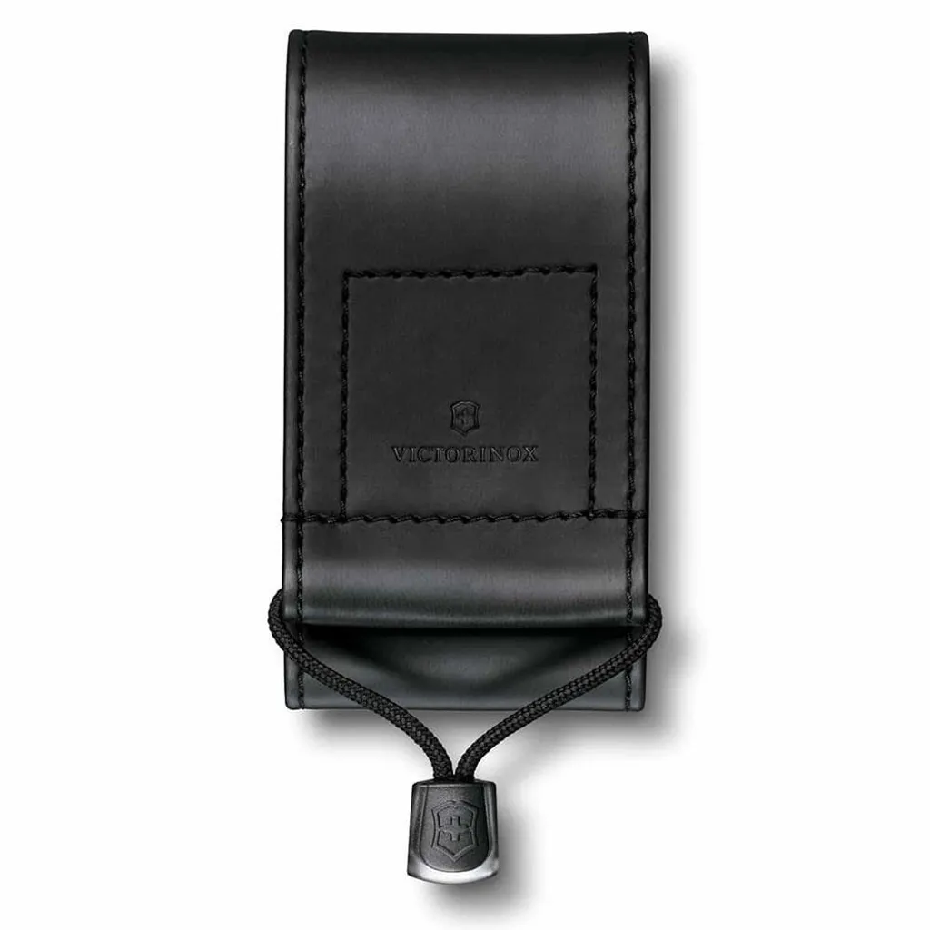 Étui Victorinox 4.0481.3 en similicuir noir avec fermeture velcro sûr