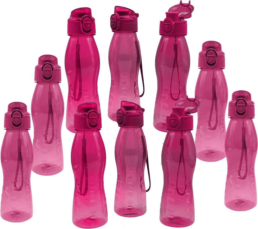 10 Stück Steuber Klick Top Design Trinkflasche 700 ml pink Produktbild 