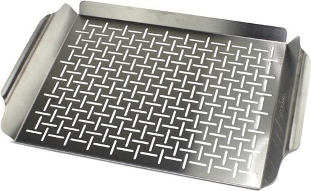 TENNEKER Grillplatte Plancha 44 x 30 cm Edelstahl Produktbild 