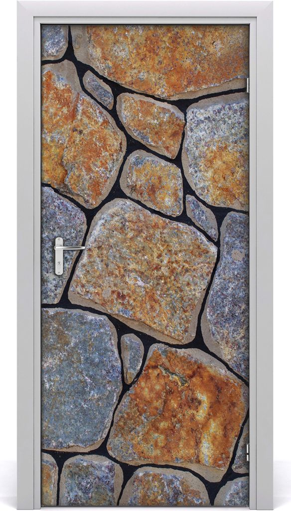 Tulup Türaufkleber 95x205 cm Dekorative Aufkleber Selbstklebend Wasserdichte Tapete Abnehmbar Schlafzimmer Wohnzimmer Wohnkultur - Steine Hi...