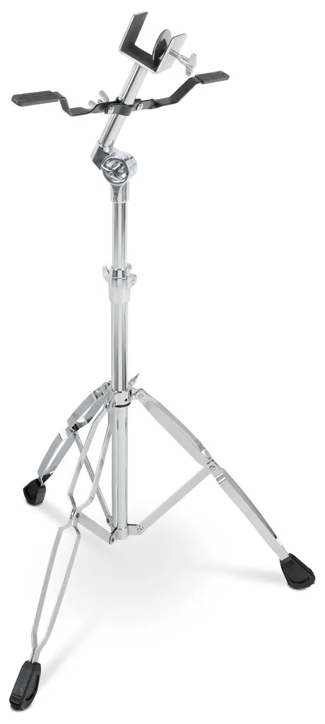 Support de bongo chromé Proline avec trépied stable et double embase - 5