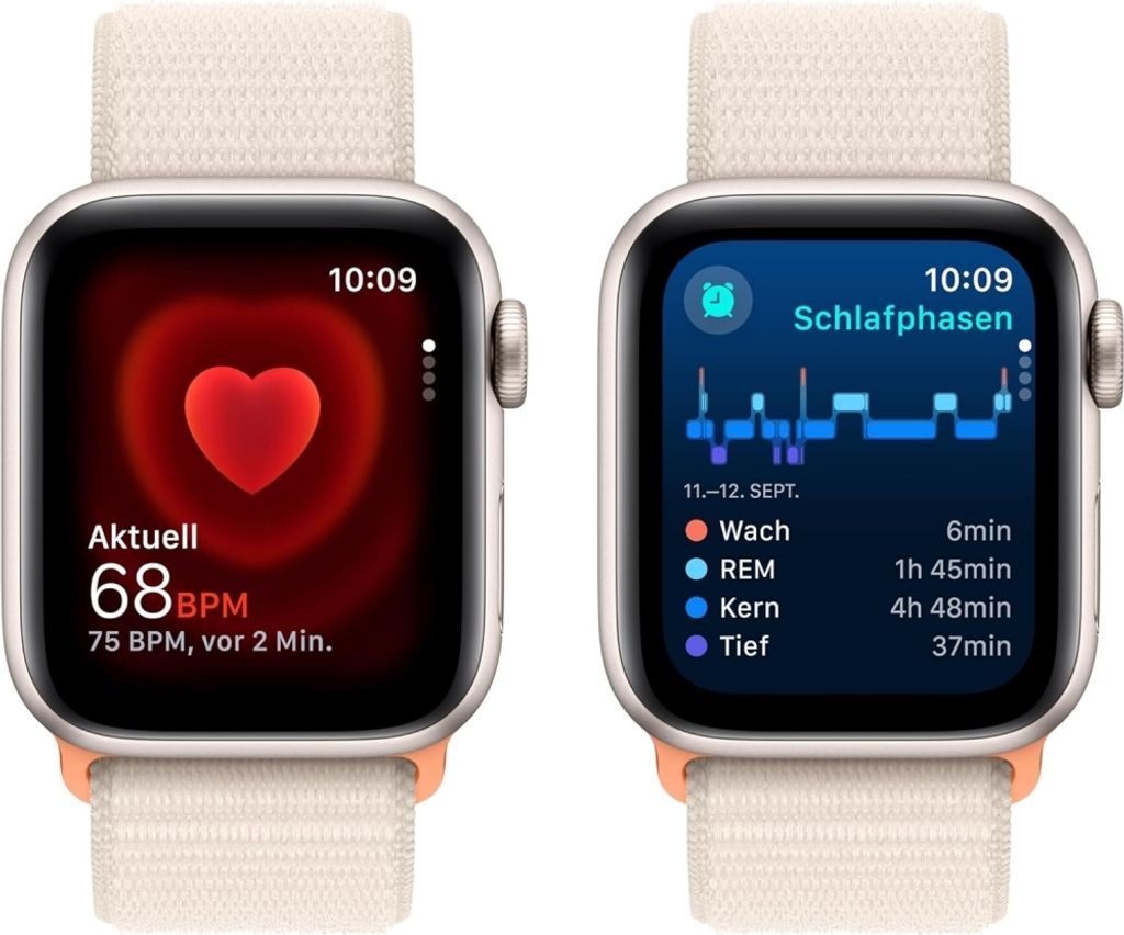 Apple Watch SE GPS 40mm Alu Polarstern Sport Loop Produktbild 3