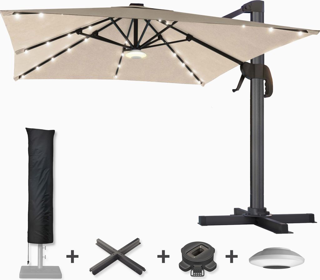 SUN LUIS | Sonnenschirm | Quadratisch | B:T 300 x 300 cm | Produktbild 