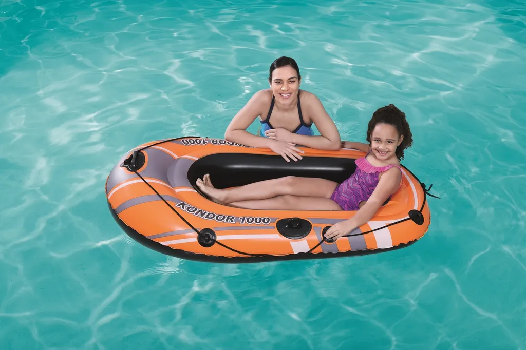 Bateau gonflable robuste 155x93cm avec valves sécurité et PVC épais - 29