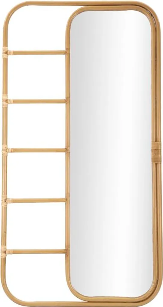 Miroir de plein pied 78x151 cm marron idéal pour dressing et hall d'entrée