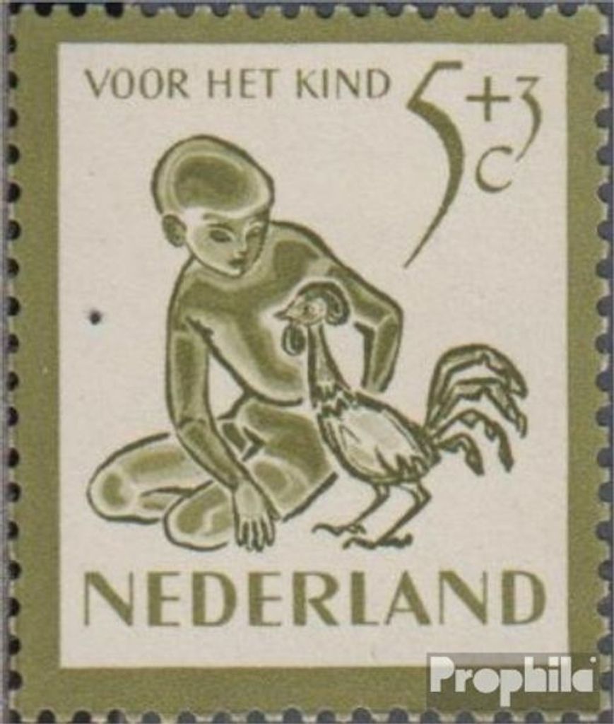 Briefmarken Niederlande 1950 Mi 566 mit Falz Voor het Kind