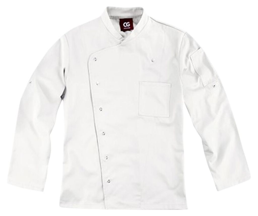 CG Workwear - "Turin Classic" Kochjacke für Herren LT3287 (49 in) (Weiß)