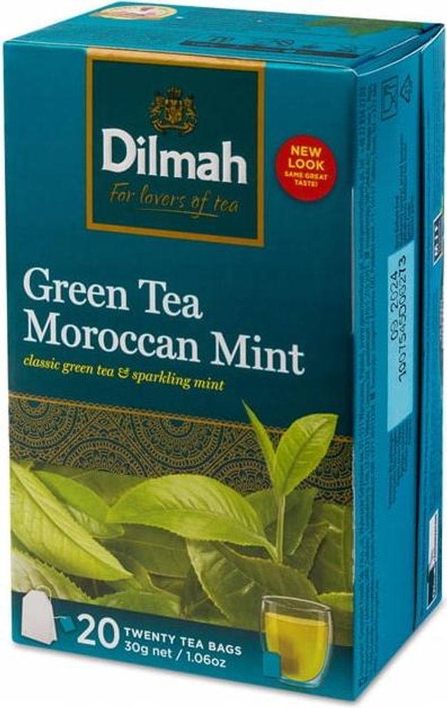 Dilmah | Reiner grüner Tee und marokkanische Minze | Produktbild 