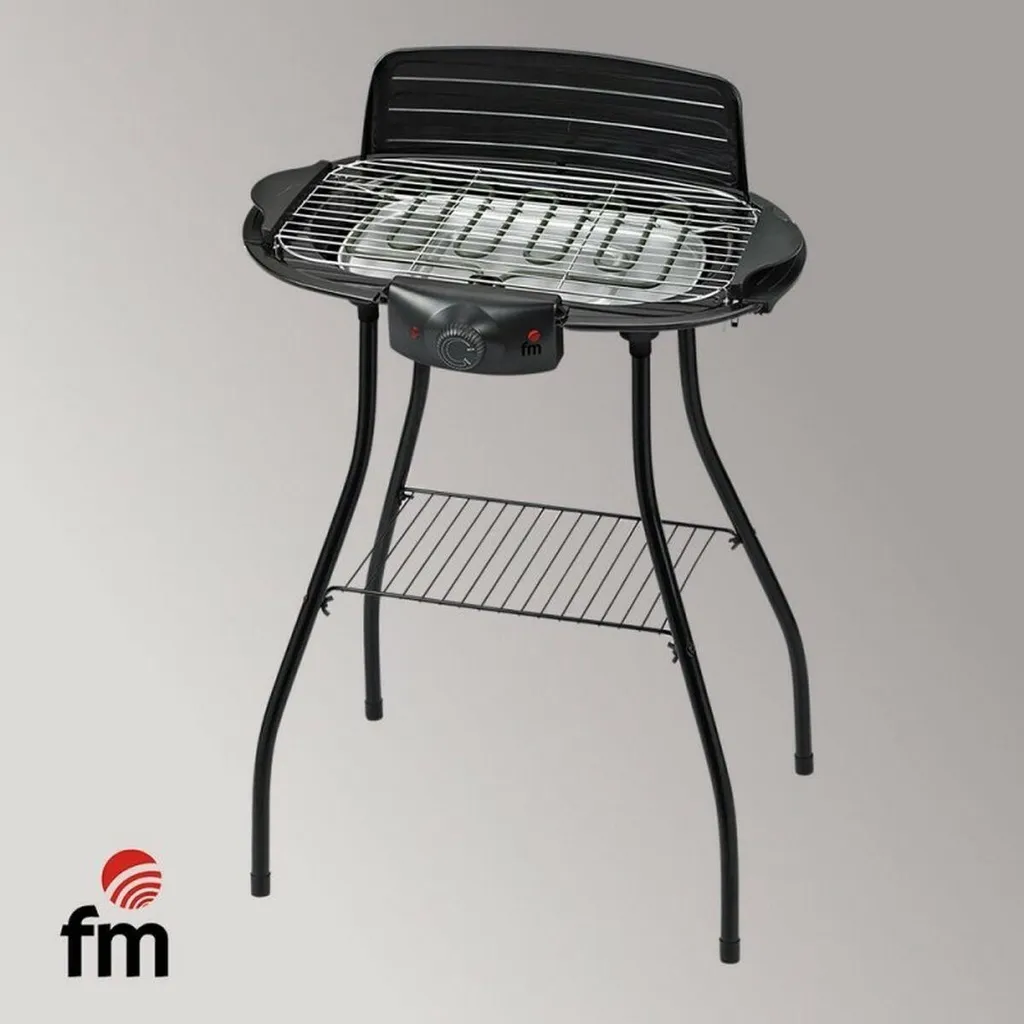 Barbecue puissant 2000W Grupo FM BEP2000 grille amovible 47x23 cm