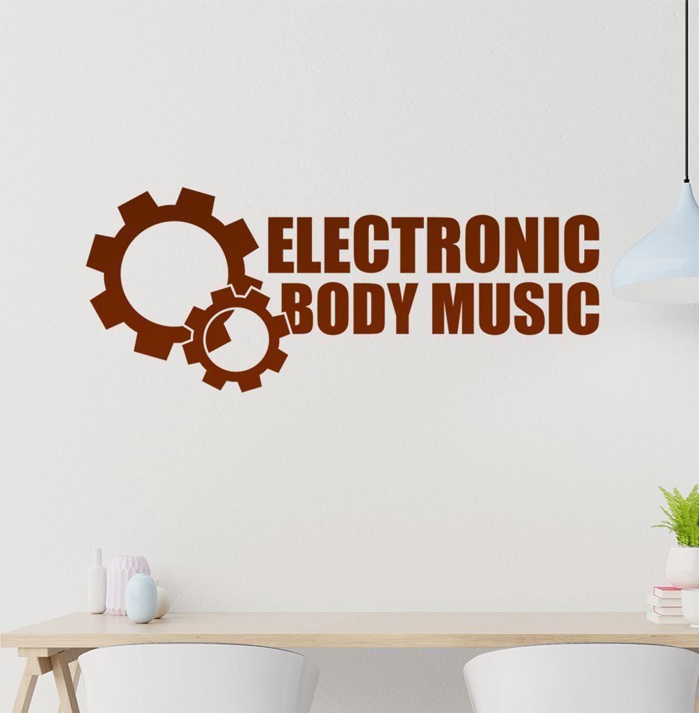 hauptsachebeklebt KIWISTAR Electronic Body Music - EBM Oldschool Retro Wandtattoo in 6 Größen - Wandaufkleber Wall Sticker - Dekoration, Küche, ...