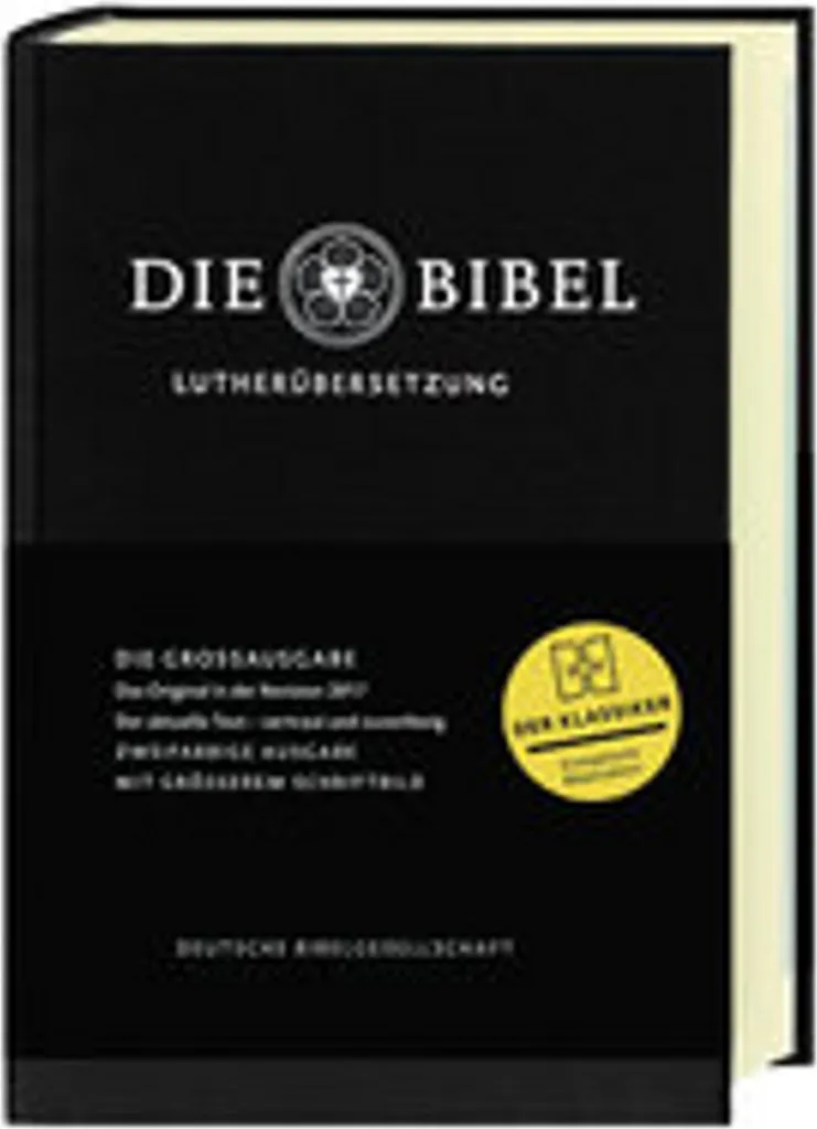 Bible de Luther 2017 pour l'étude et le culte - Format large pratique