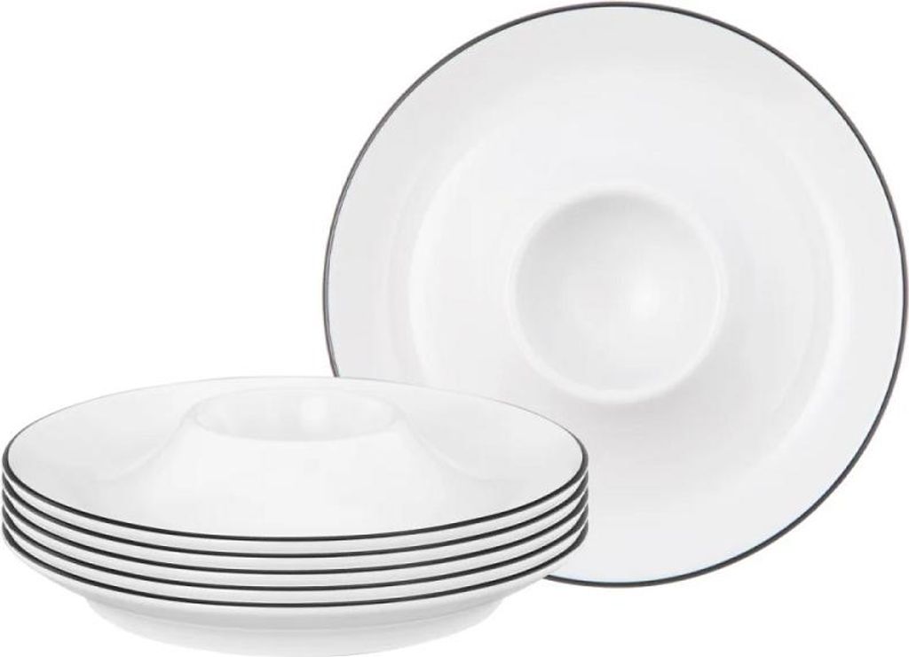 Seltmann Weiden Lido Black Line Eierbecher mit Ablage 12,5 Produktbild 