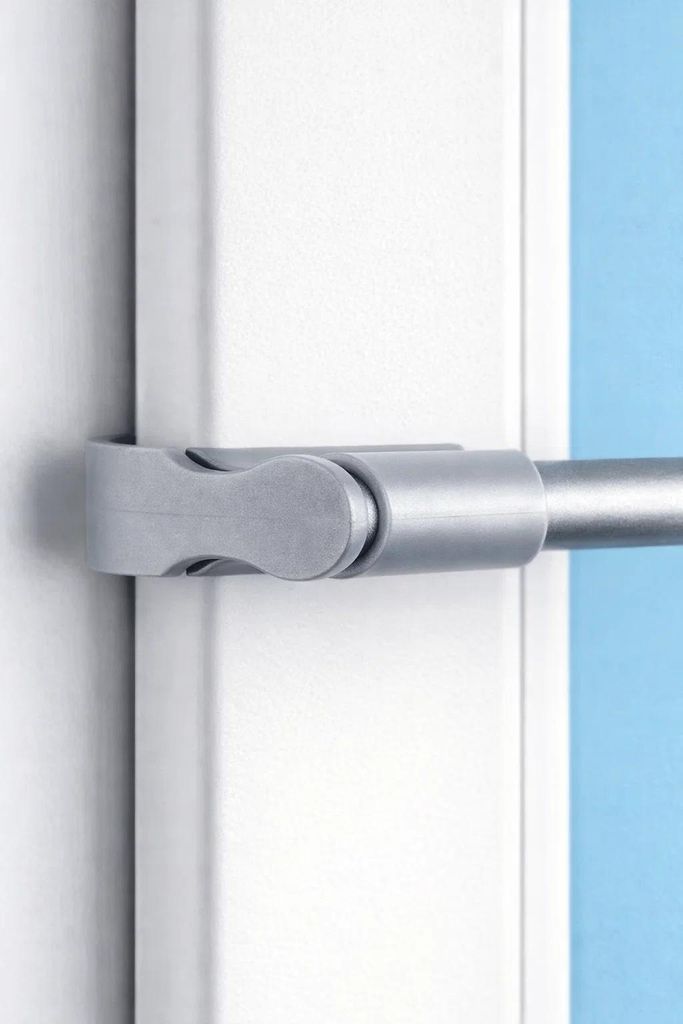 Klemmfix Klemmstange 75-125cm ausziehbar mit Endknöpfe, Produktbild 