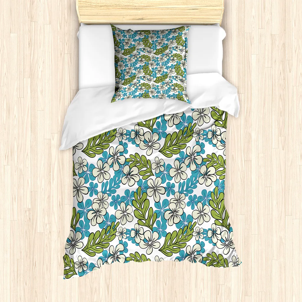 Set Copripiumino ABAKUHAUS Luau 135x200cm Blu Mare - Offerta Casa