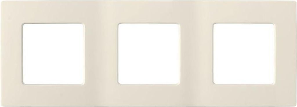 3-fach Rahmen für Steckdose Schalter Lichtschalter Dreifach creme Serie RITA