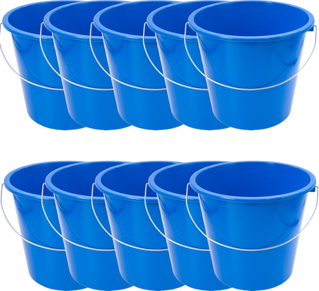 10x Eimer 5 Liter Putzeimer Haushaltseimer Wassereimer Produktbild 