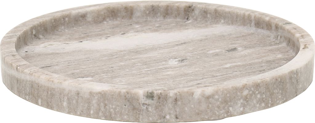 Rundes Dekotablett Orbit in Beige Produktbild 