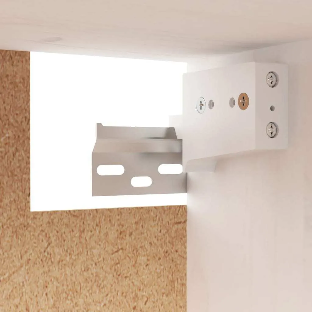 Offerta Armadio a Muro 60x30x35 Bianco - Legno Pino Massiccio Luxury - 8