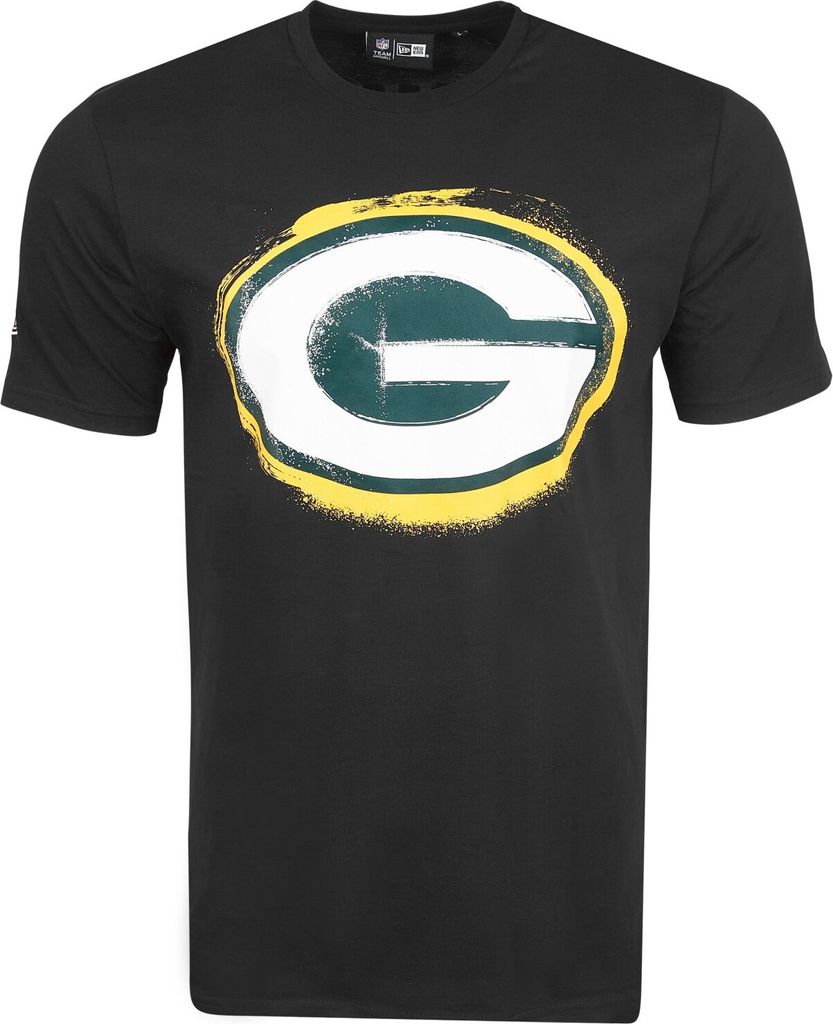 New Era NFL Shirt - SPRAY Green Bay Packers schwarz - M