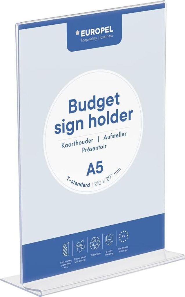 EUROPEL Tischaufsteller Budget DIN A5 gerade