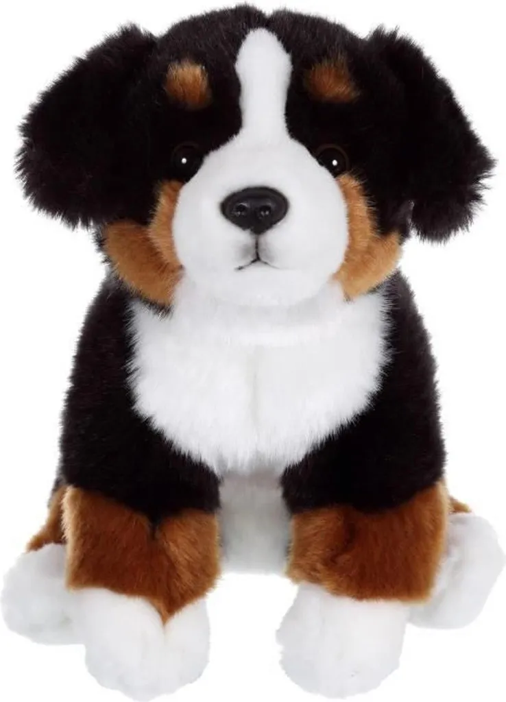 Peluche Bouvier bernois 25cm - Doudou ultra doux sans perte de poils