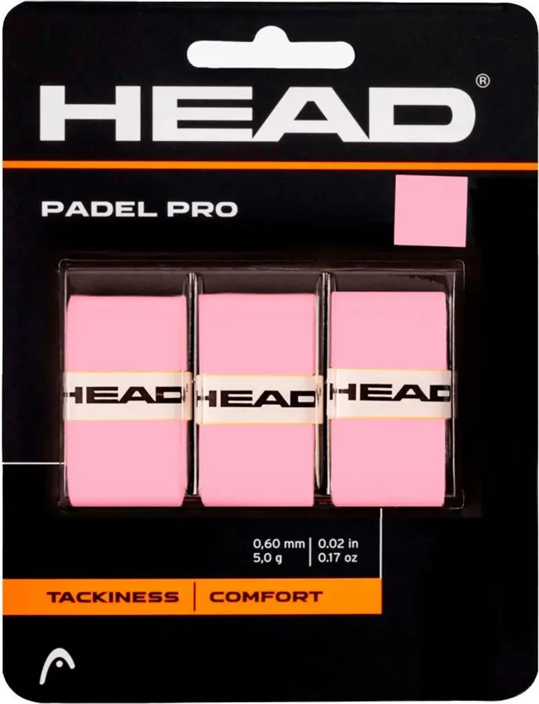 Grip Head Padel Pro Rose Adhérent - Boîte de 60 Grips Absorption Max