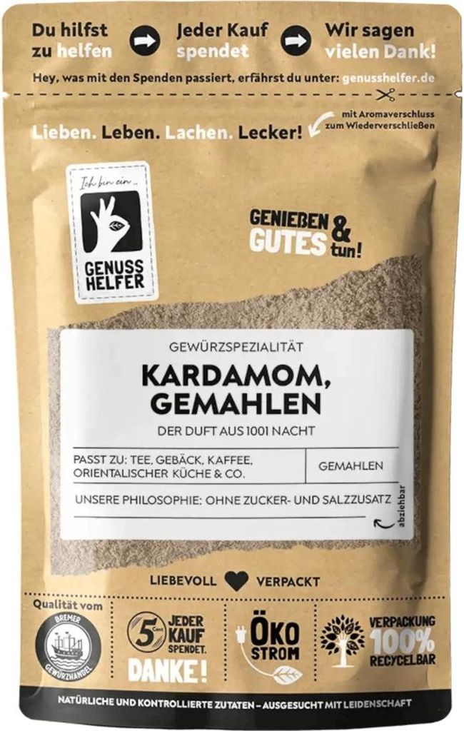 Kardamom, gemahlen, Kardamompulver für aromatischen Produktbild 