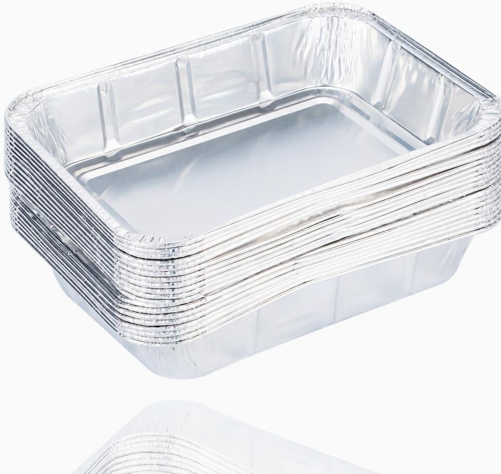 20 vaschette in alluminio per barbecue – Vaschette Immagine del prodotto 