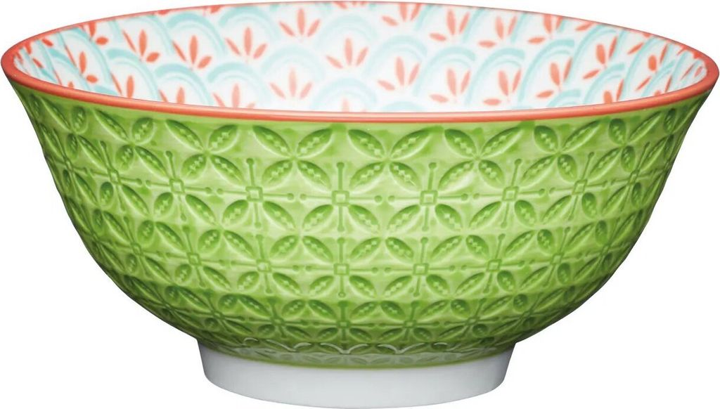 Keramik Stoneware Bowl, Schale, Schüssel 15,7 cm Geometric Line Bowl