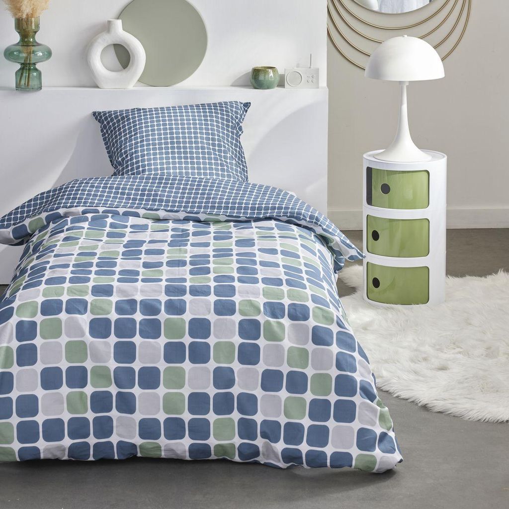 Bedrucktes Bettwäscheset SUNSHINE HORTENSE