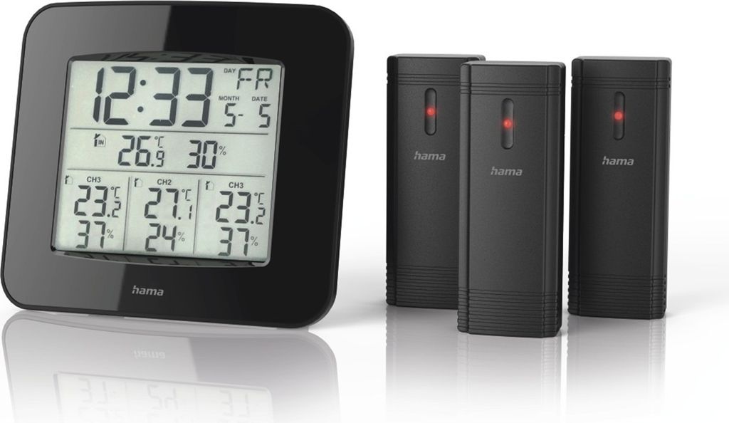 Hama EWS-Trio Schwarz Batterie/Akku (00186311) Zdjęcie produktu 