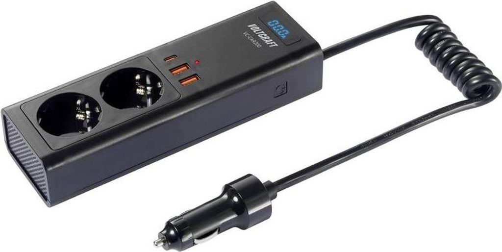 VOLTCRAFT VC-CAR200 200 W 12 V/DC - 230 V/AC menič Obrázok produktu 