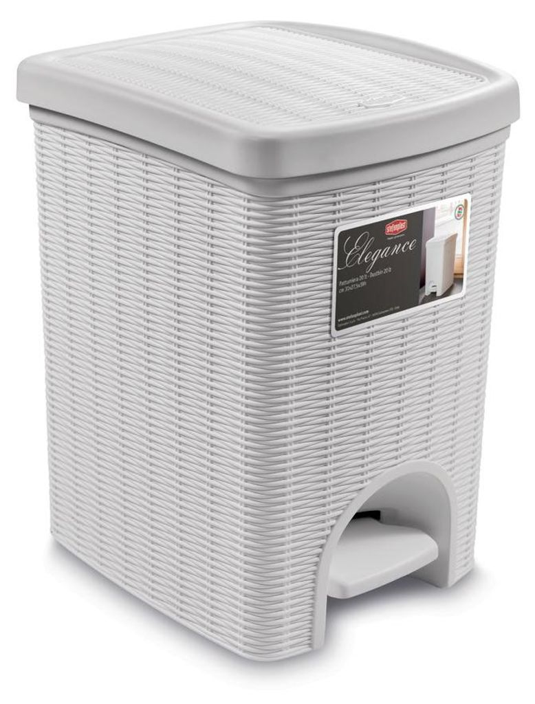 Odpadkový kôš 20 l, 31 × 27,5 × 39 cm, biely Obrázok produktu 