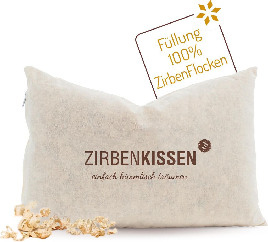 ZirbenFamilie ZirbenKissen 30x20 cm "einfach himmlisch träumen"